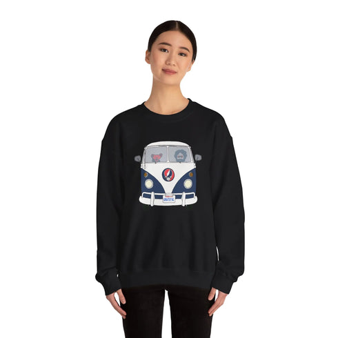 Grateful Dead - Jerry's Takin' The Bus Life is dead. Crewneck Sweatshirt - StealieShop